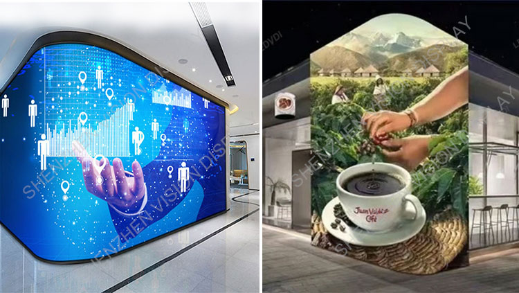 Flexible led display soft panels for various shapes