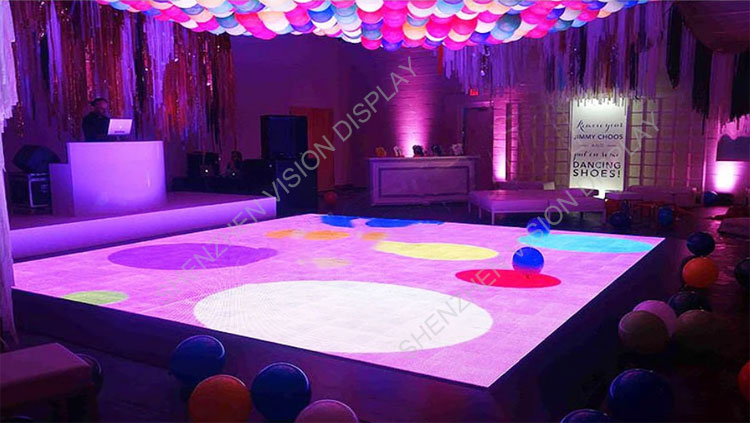 Dance floor LED display more popular for various activities