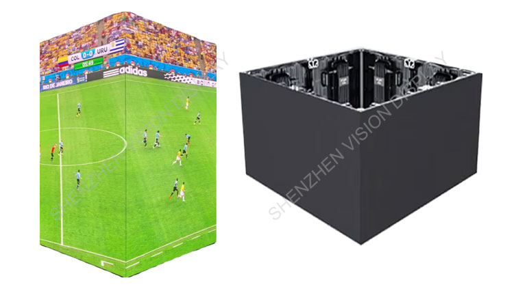 Features and application of square column led display