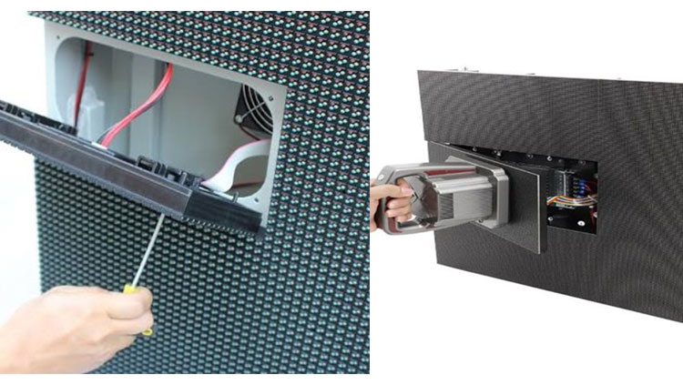 Difference between front maintenance and rear maintenance of LED display