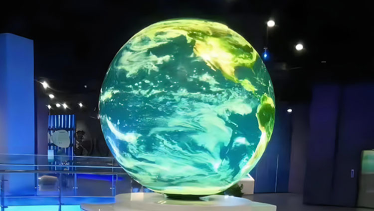 LED spherical display brings different visual effects